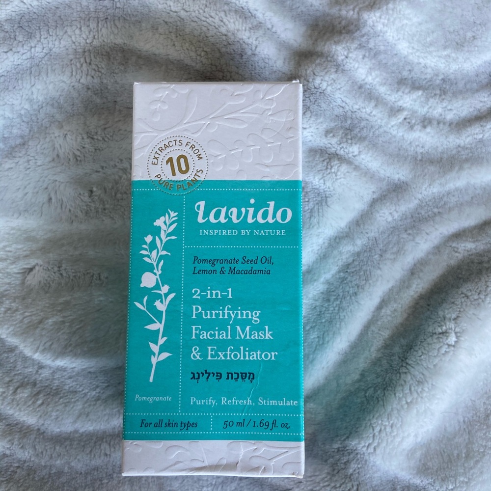 Lavido 2-in-1 purifying facial mask and exfoliator
